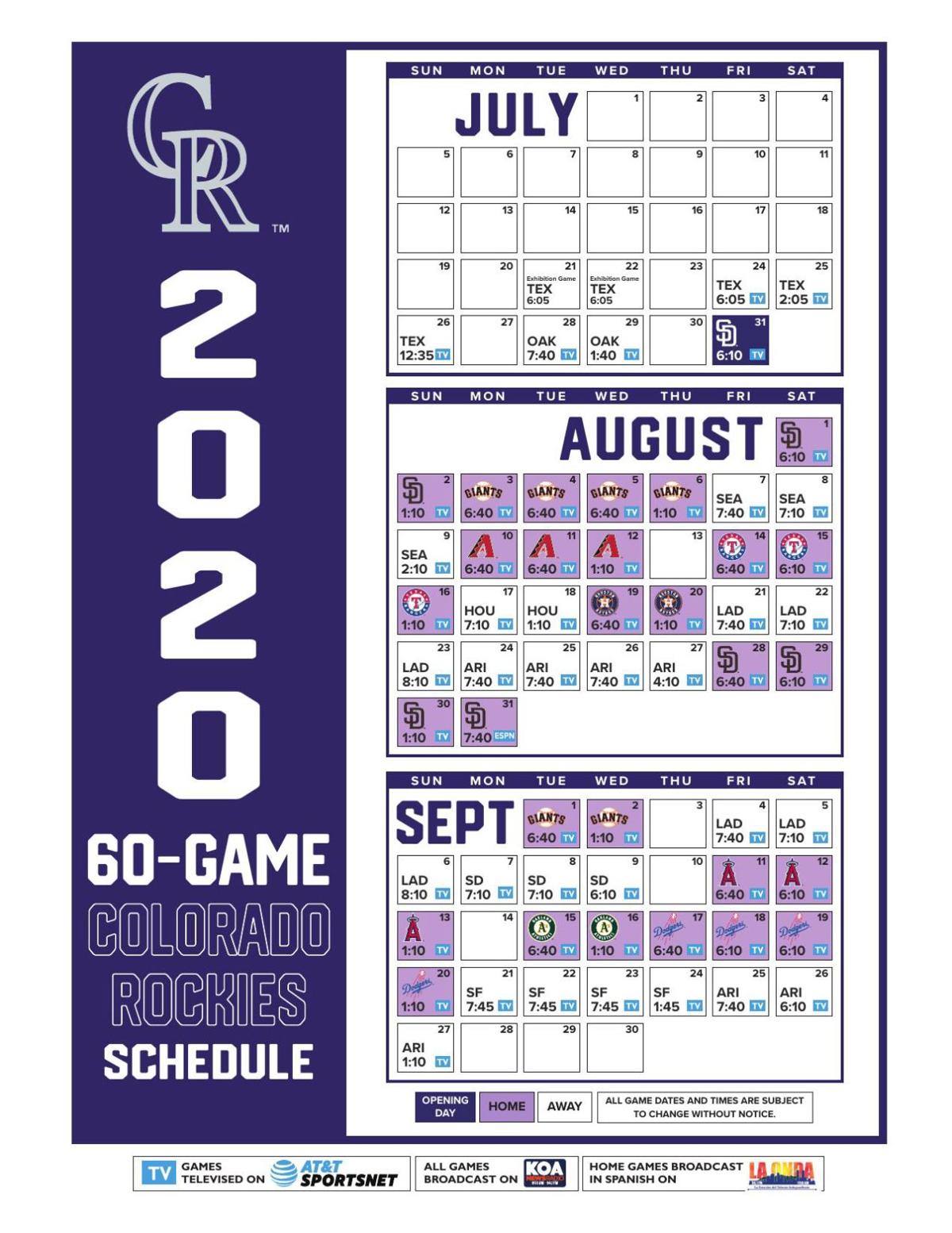 2020 60-GAME ROCKIES SCHEDULE - print.pdf | | gazette.com