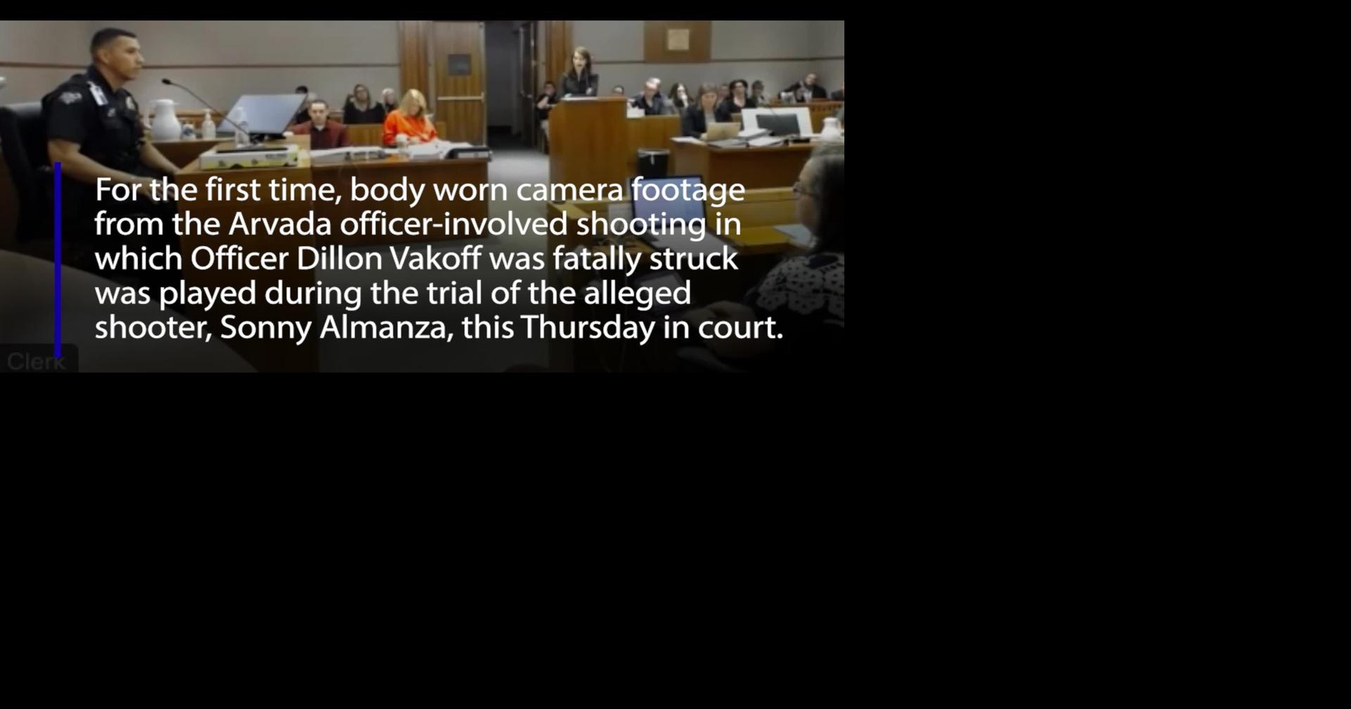 Body camera footage shown in trial of Arvada Police Officer Dillon