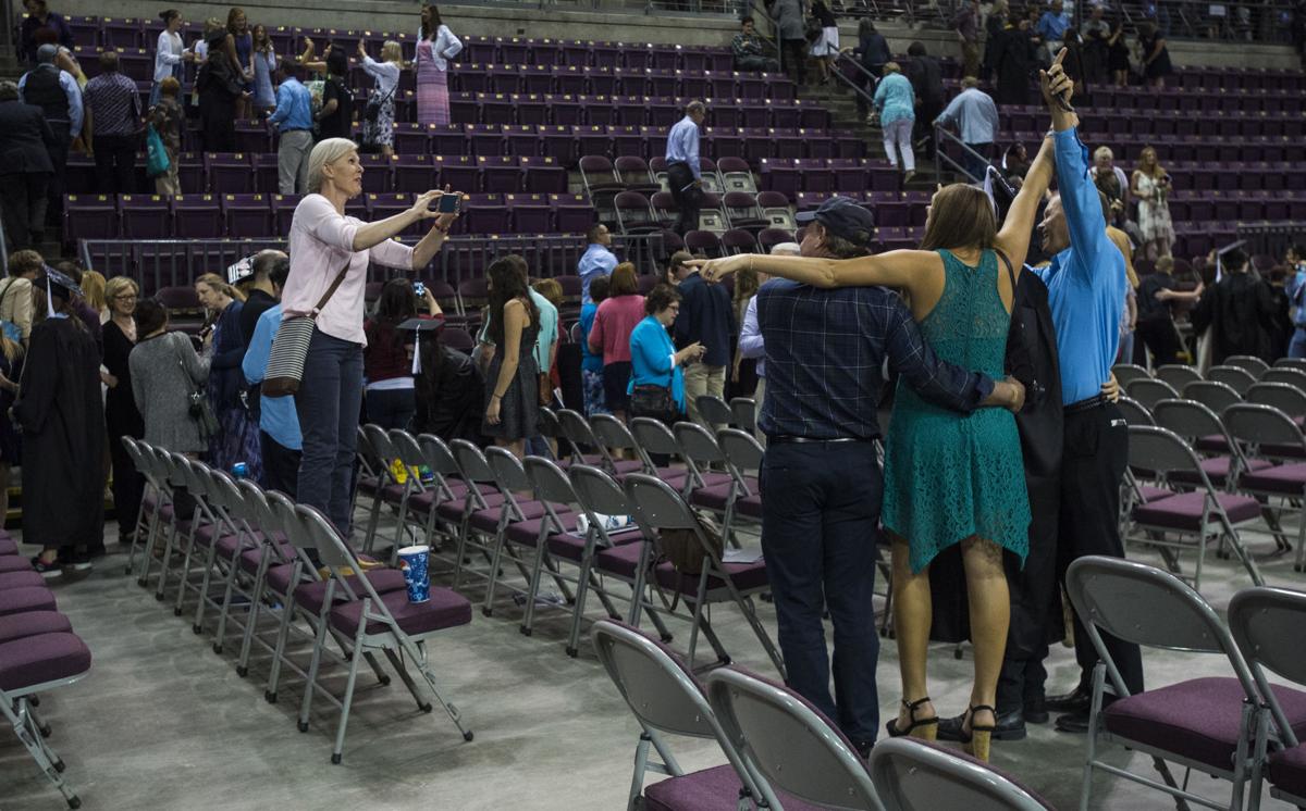 Highlights from the University of Colorado at Colorado Springs' morning commencement ceremonies Friday, May 12, 2017, at the Broadmoor World Arena in Colorado Springs. A record 1,532 students received their degrees this Spring. (The Gazette, Christian Murdock)