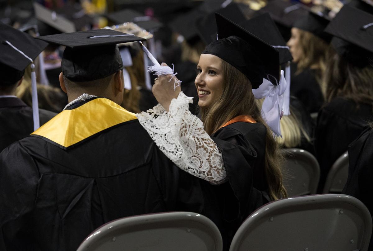 Highlights from the University of Colorado at Colorado Springs' morning commencement ceremonies Friday, May 12, 2017, at the Broadmoor World Arena in Colorado Springs. A record 1,532 students received their degrees this Spring. (The Gazette, Christian Murdock)