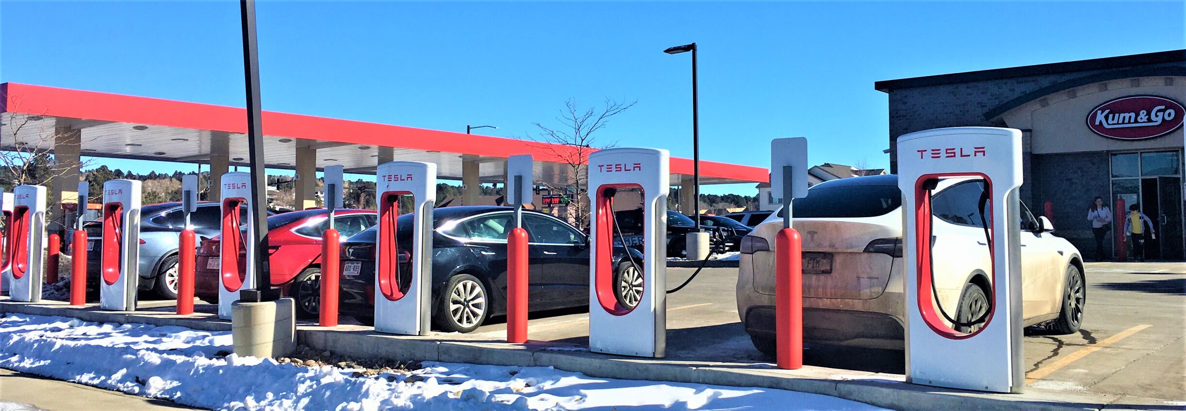 Tesla charging station deals business