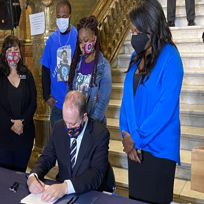 Family Of De Von Bailey Attends Police Reform Bill Signing Says It Came A Little Too Late Colorado Politics Gazette Com