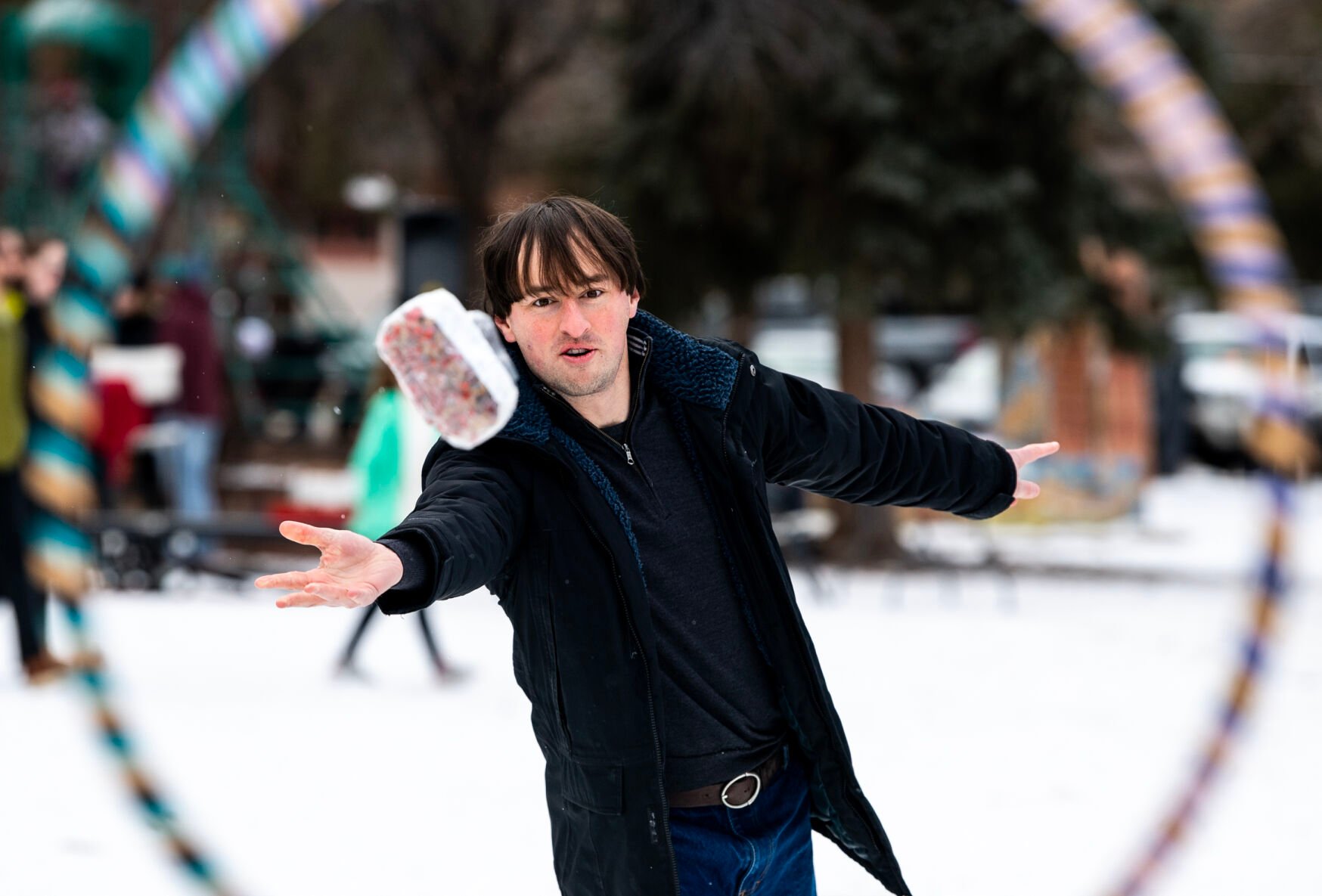 A Quirky Tradition: Dozens Gather For The 28th Annual Fruitcake Toss In ...