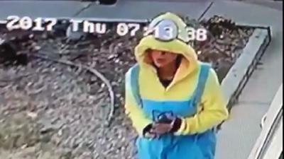 WATCH: Person dressed as a Minion snatches package off Colorado Springs porch