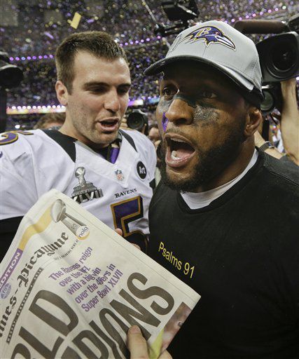 Super drama: Ravens hold off 49ers for title