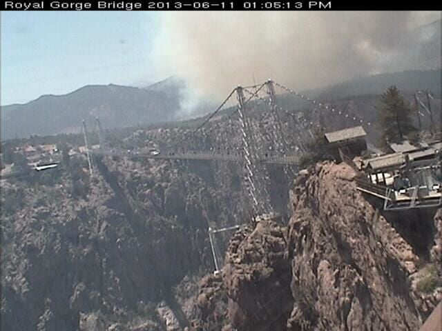 Royal Gorge fire destroys 20 structures; Canon City OK