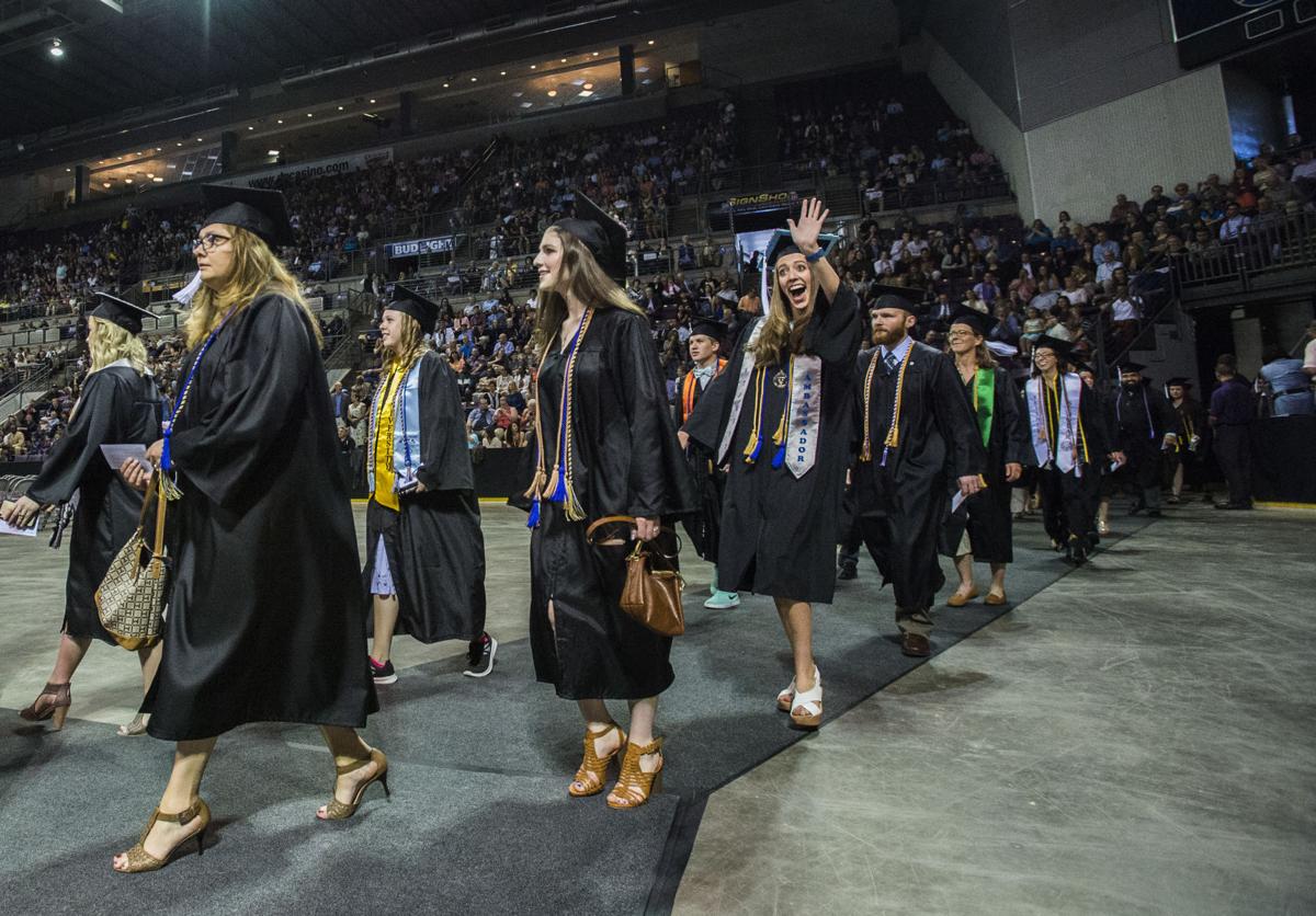 Highlights from the University of Colorado at Colorado Springs' morning commencement ceremonies Friday, May 12, 2017, at the Broadmoor World Arena in Colorado Springs. A record 1,532 students received their degrees this Spring. (The Gazette, Christian Murdock)