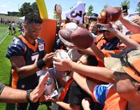 Is Russell Wilson's HOT streak or Justin Simmons' INTs more impressive  during Denver Broncos' camp? 