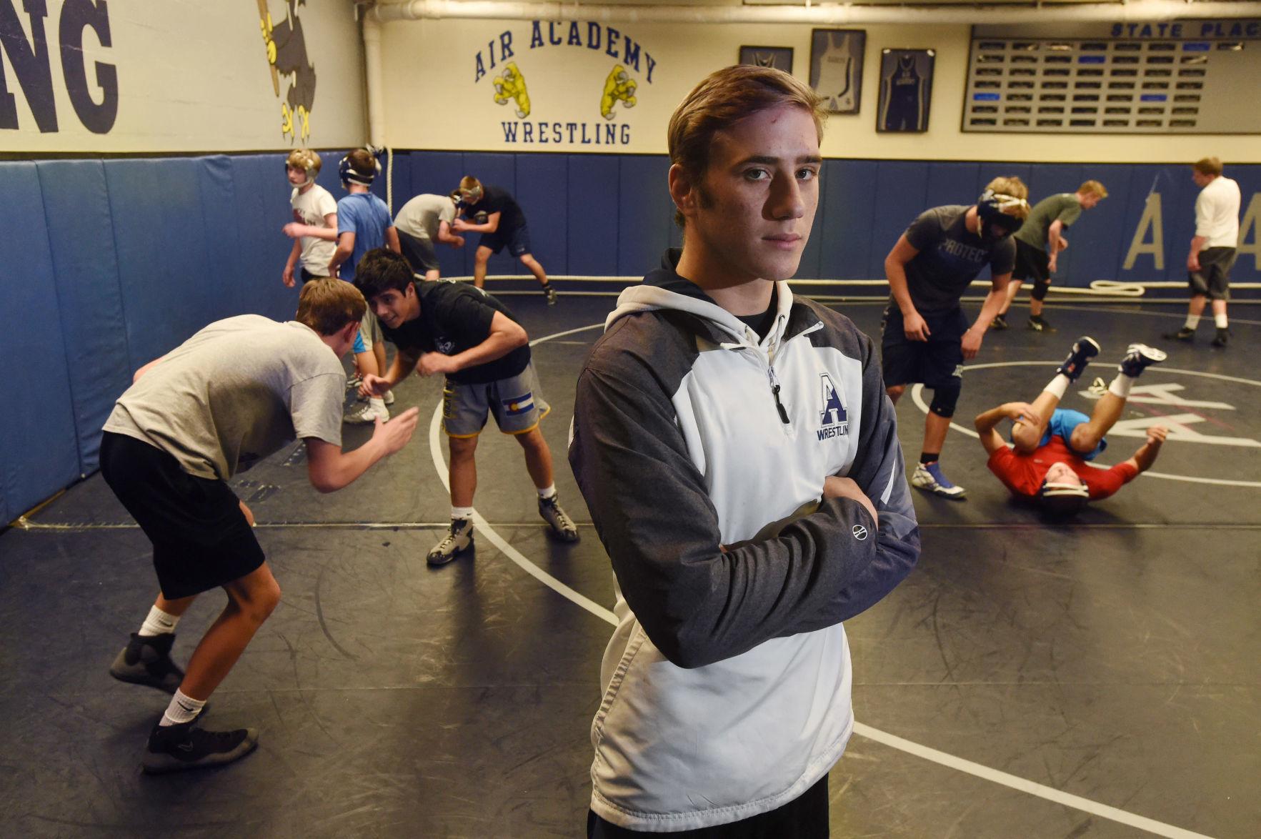 Air Force Academy cadets help lift Air Academy's wrestling team High