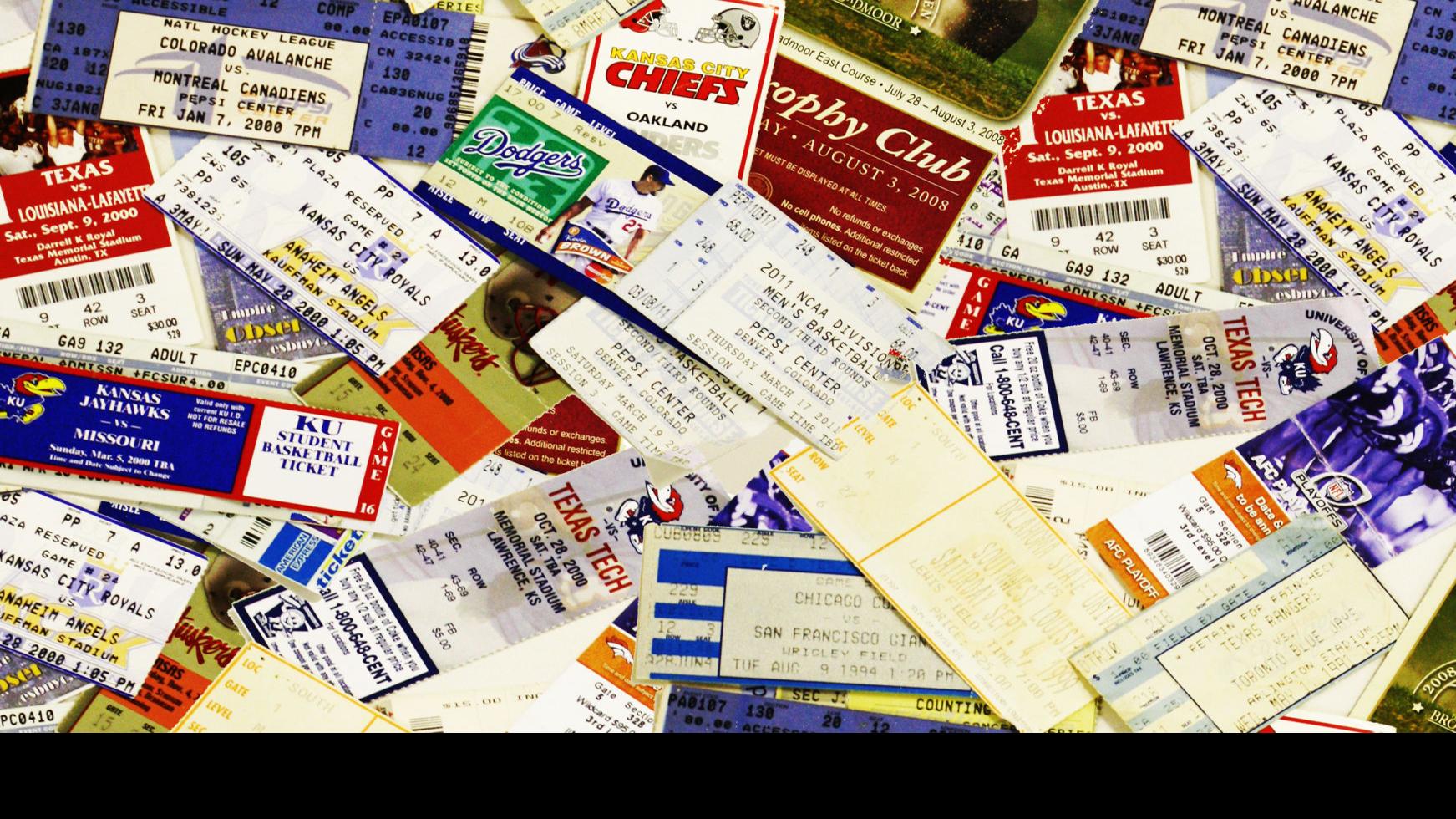 Ticket stub keepsakes for sporting events are vanishing breed, Sports