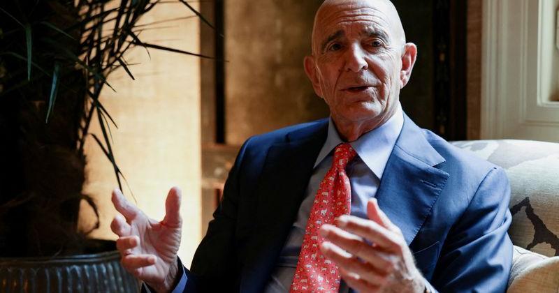 U.S. Ambassador to Turkey and Special Envoy for Syria Barrack attends interview with Reuters in Beirut