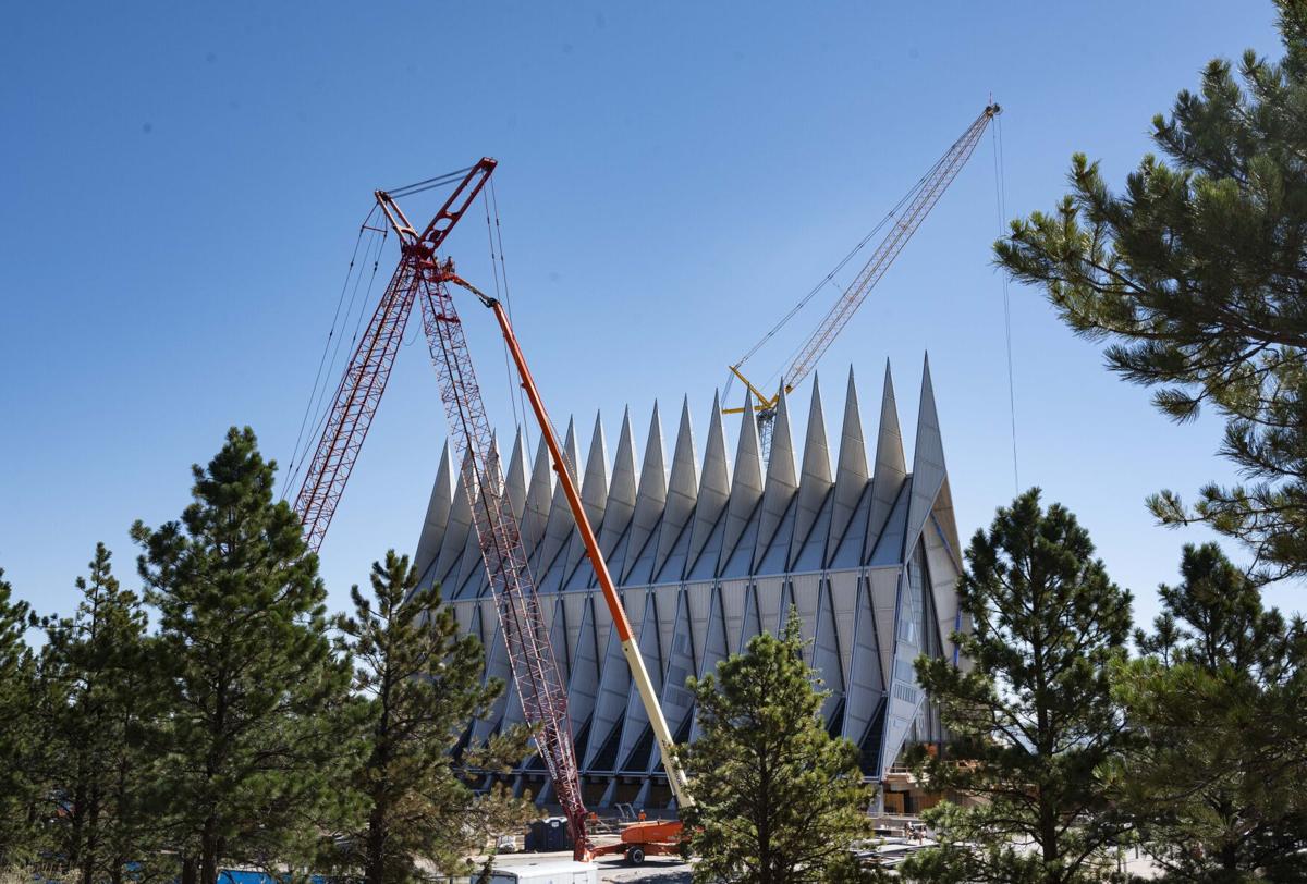Air Force Academy Cadet Chapel restoration takes shape