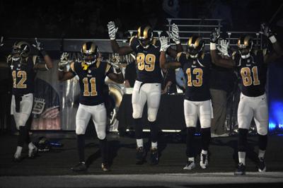 St. Louis Rams players come out with hands up in pregame intros, Sports