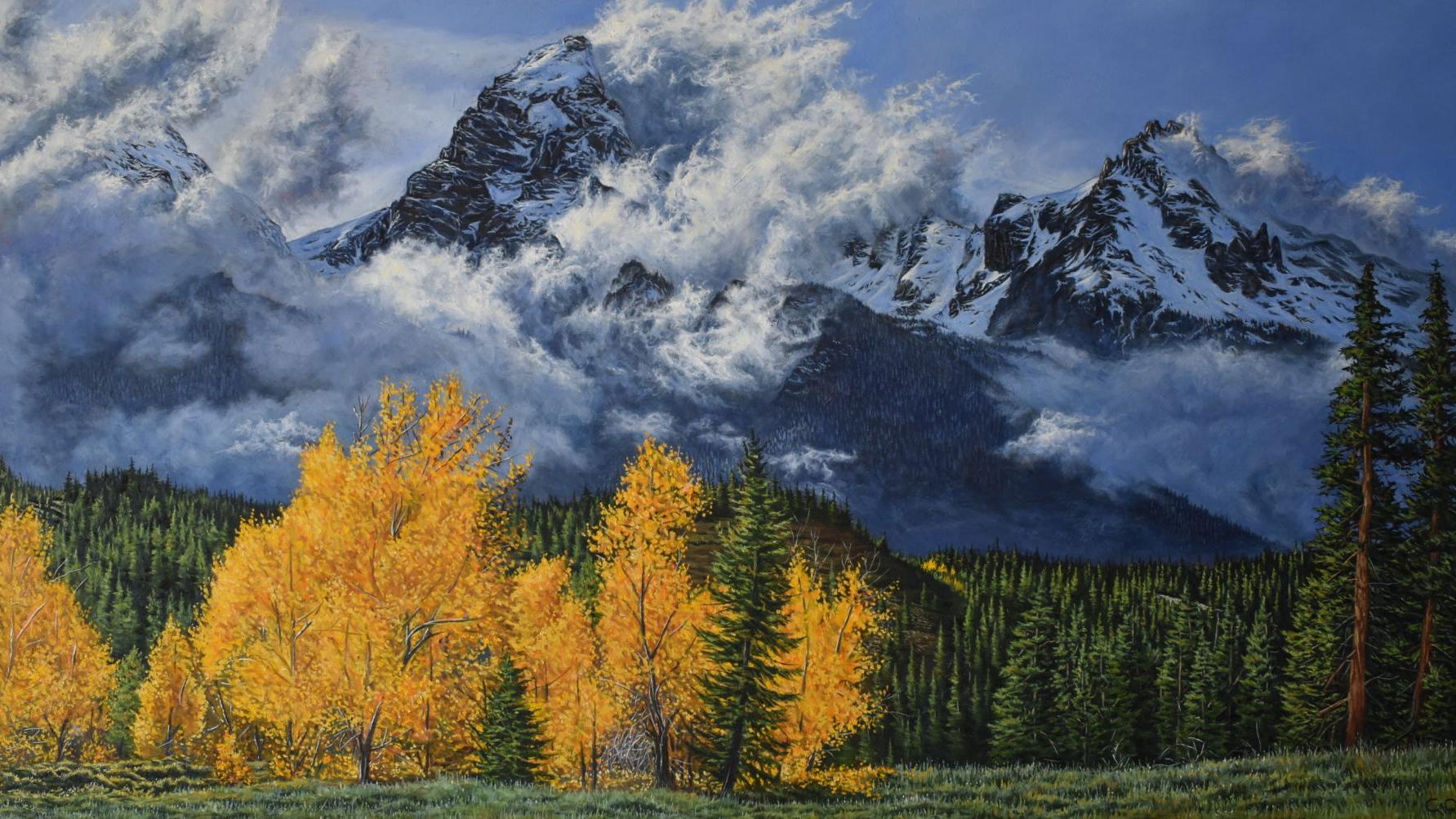 Wildlife Landscape Paintings, Colorado Landscape Paintings