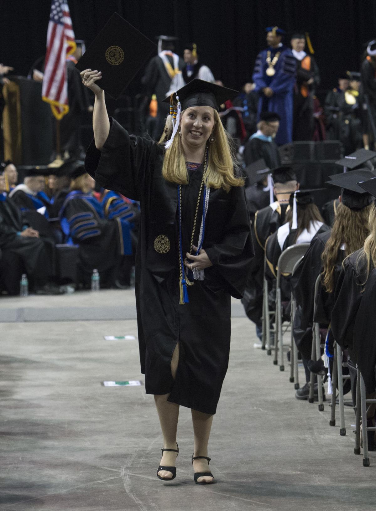 Highlights from the University of Colorado at Colorado Springs' morning commencement ceremonies Friday, May 12, 2017, at the Broadmoor World Arena in Colorado Springs. A record 1,532 students received their degrees this Spring. (The Gazette, Christian Murdock)