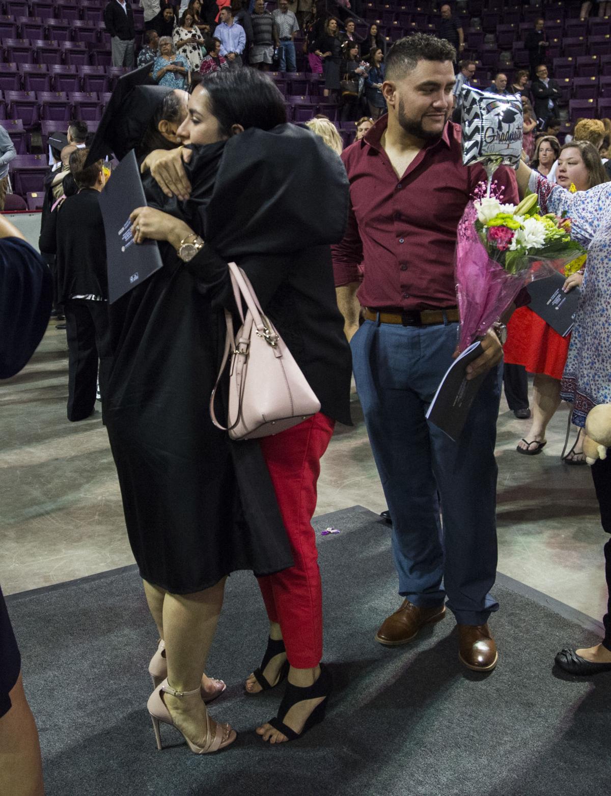 Highlights from the University of Colorado at Colorado Springs' morning commencement ceremonies Friday, May 12, 2017, at the Broadmoor World Arena in Colorado Springs. A record 1,532 students received their degrees this Spring. (The Gazette, Christian Murdock)