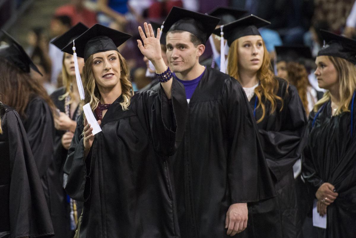Highlights from the University of Colorado at Colorado Springs' morning commencement ceremonies Friday, May 12, 2017, at the Broadmoor World Arena in Colorado Springs. A record 1,532 students received their degrees this Spring. (The Gazette, Christian Murdock)