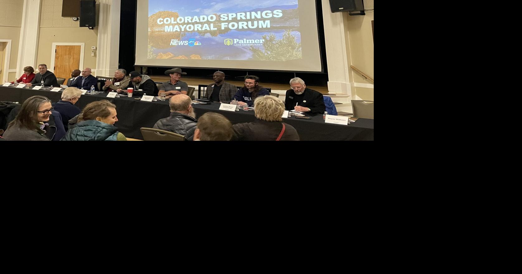 Colorado Springs mayoral candidates point some fingers in forum
