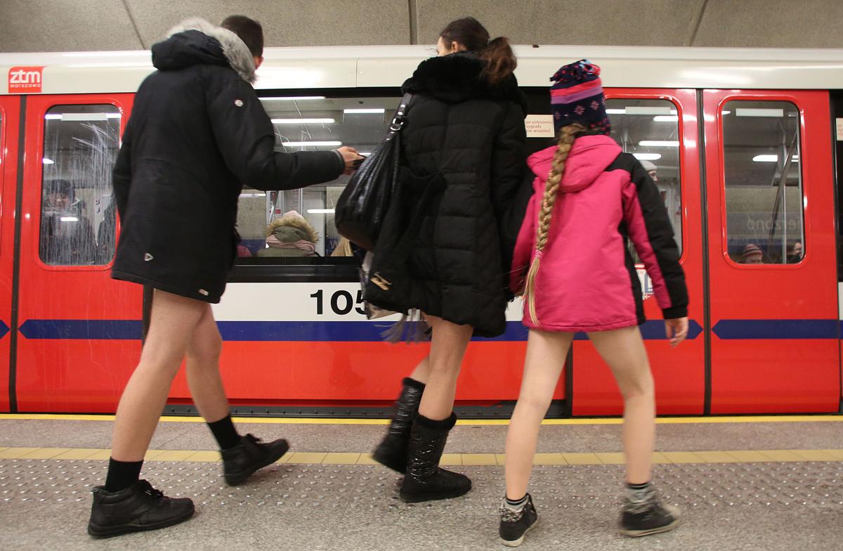 Annual No Pants Subway Ride Hits Cities Around The World