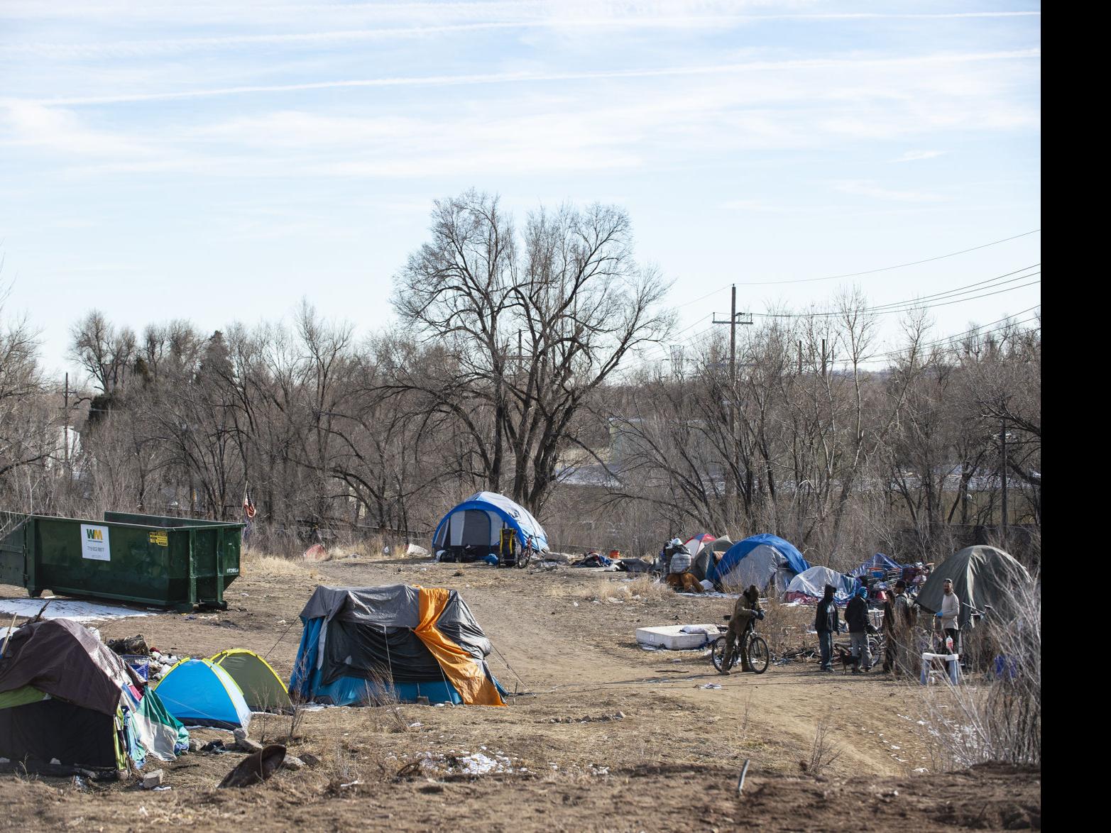 Colorado Springs Homeless Camp Within Sight Of Police Headquarters