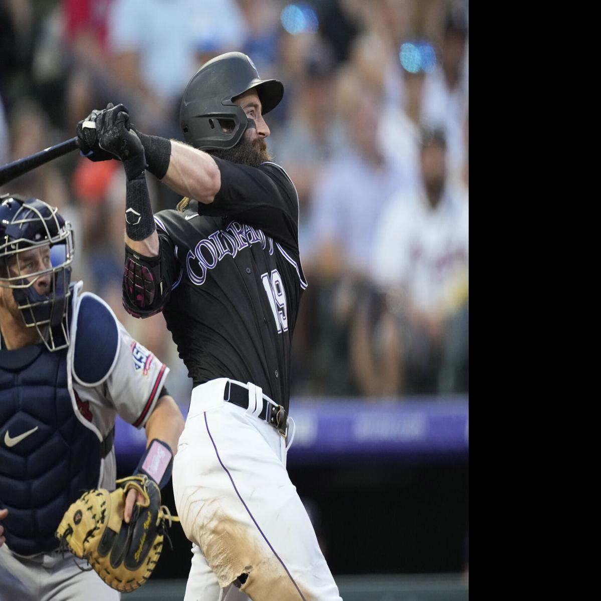 Charlie Blackmon Slow Motion Swing 