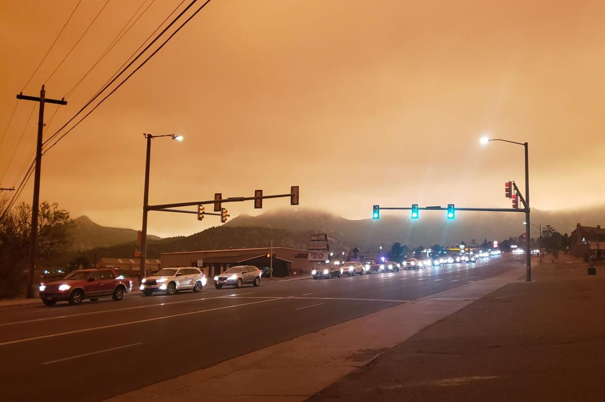 Thousands evacuate Estes Park as fire turns day to hazy dusk Local