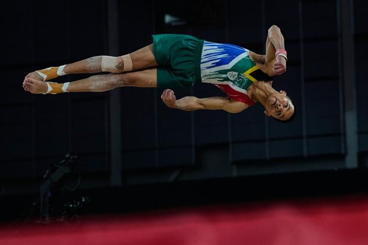 APTOPIX Britain Commonwealth Games Artistic Gymnastics