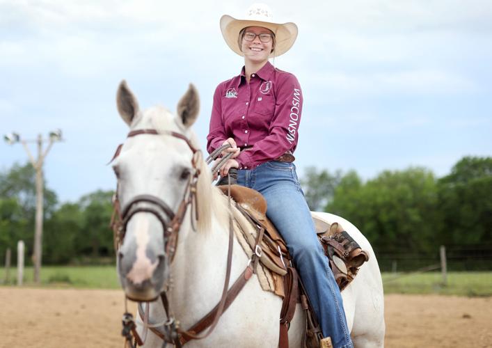 Riding a halfblind horse and throwing an heirloom rope, Orfordville’s