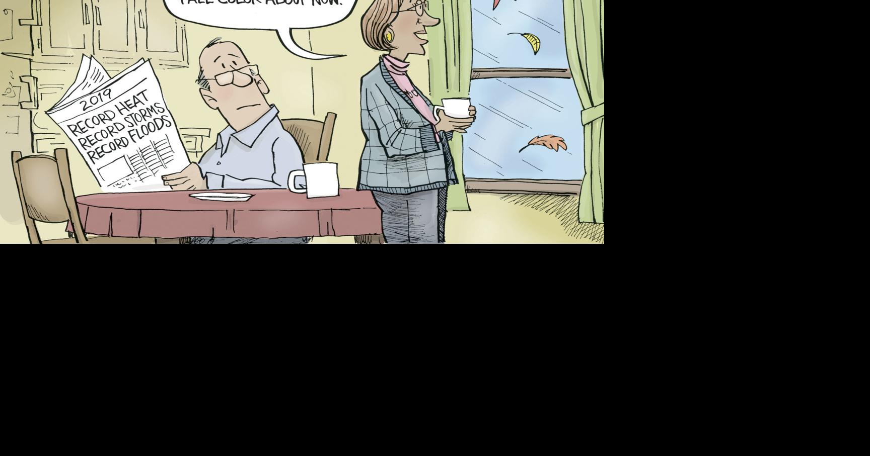 Could use some fall colors right about now Political cartoons