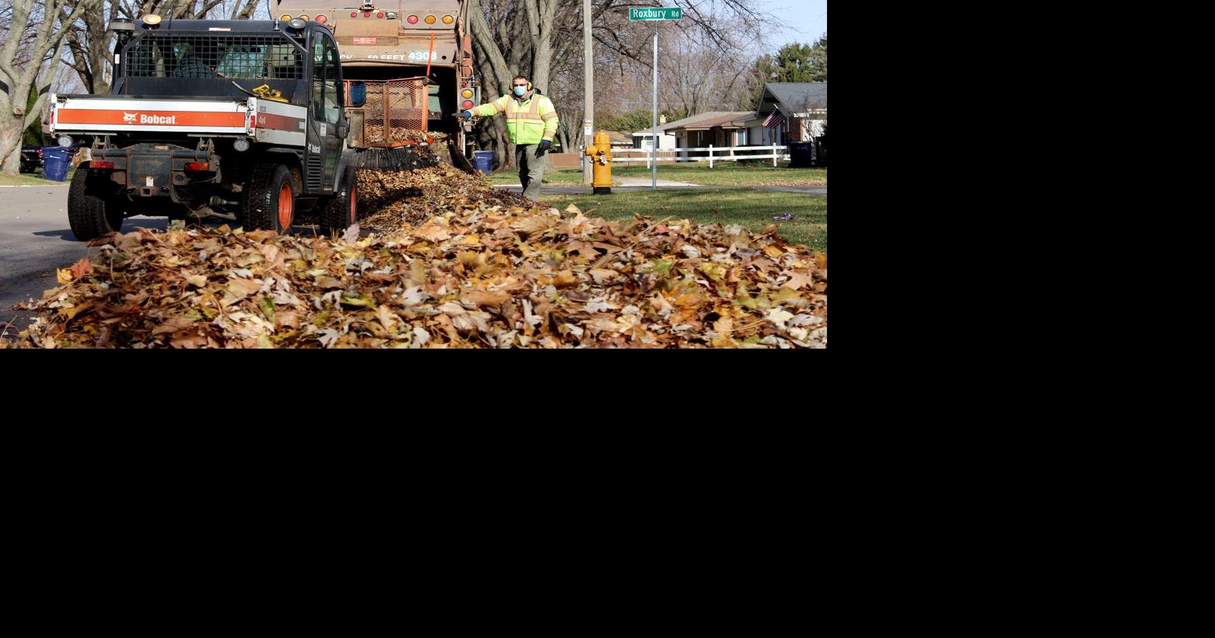 If Janesville's leaf pickup hasn't started yet, why is the city already