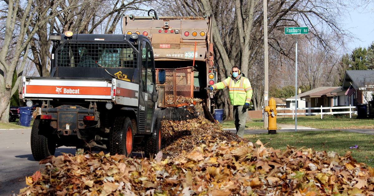 If Janesville's leaf pickup hasn't started yet, why is the city already