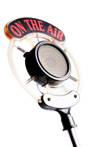 Photo Of Old Microphone Isolated On White