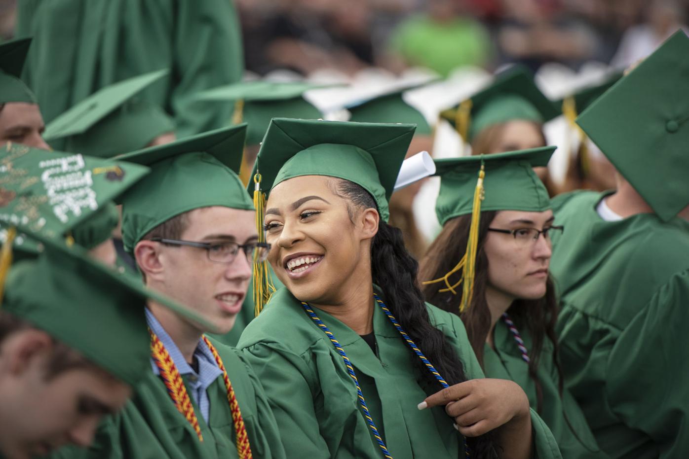 Parker grads use freedom of expression at commencement Graduation