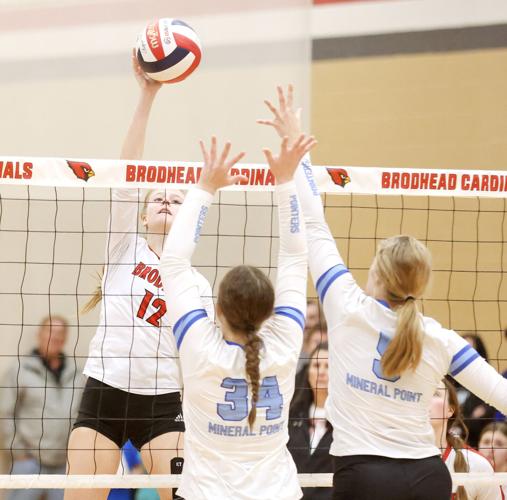 Brodhead one win away from WIAA state volleyball tournament
