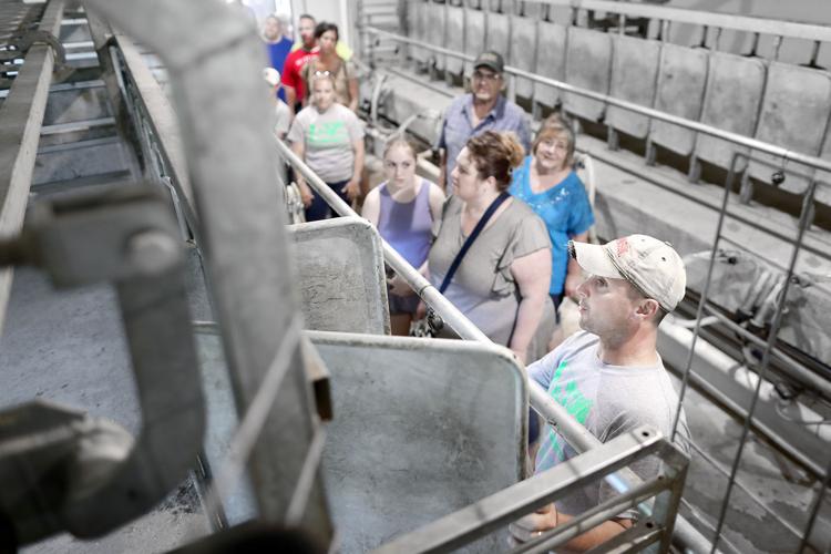 Curious goats Walworth County Dairy Breakfast visitors