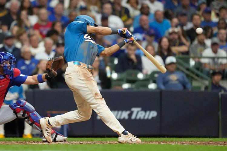 Cubs Brewers Baseball