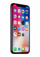 Varna, Bulgaria - January 23, 2018: New Apple Iphone X 10 Front View Slightly Rotated Isolated On Wh