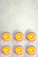 Candles in snow