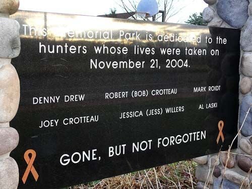 Memories of a fatal encounter between hunters continue to haunt survivors and community