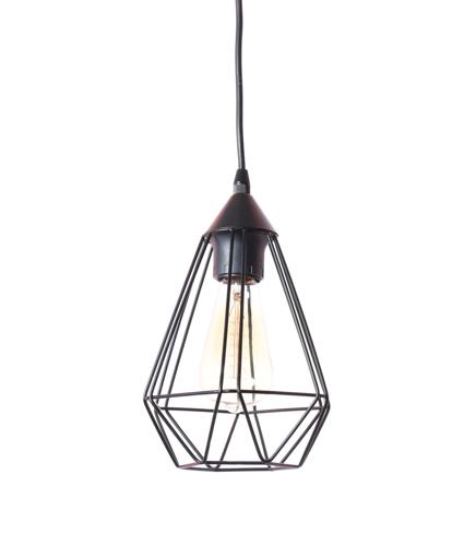 Modern Hanging Lamp, Isolated On White. Idea For Interior Design