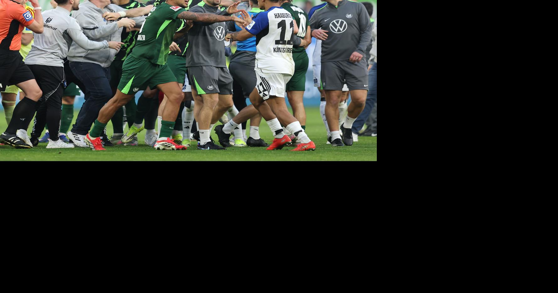 German Football: Brawl Erupts Between Hamburger & Wolfsburg Players