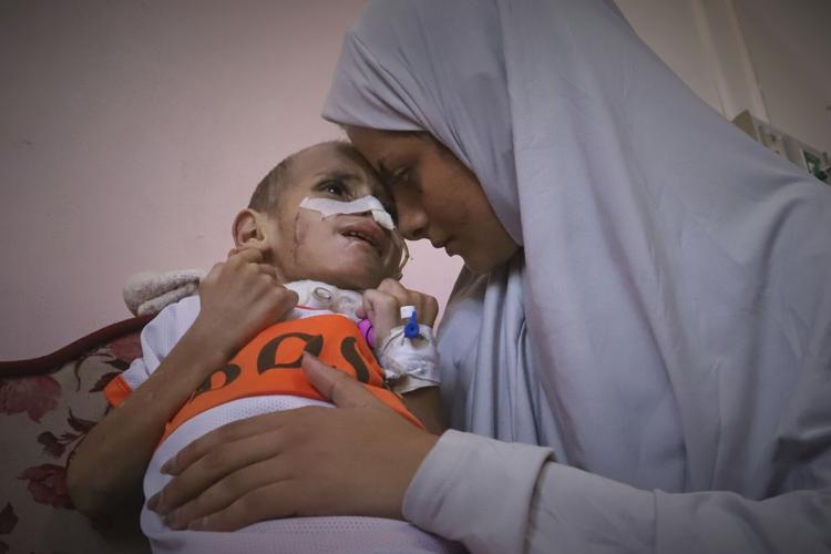 Mideast Wars Gaza Children