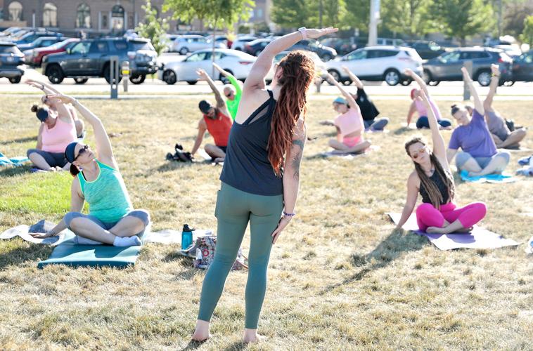 Yoga for good Weekly series in downtown Janesville fundraises for Rock