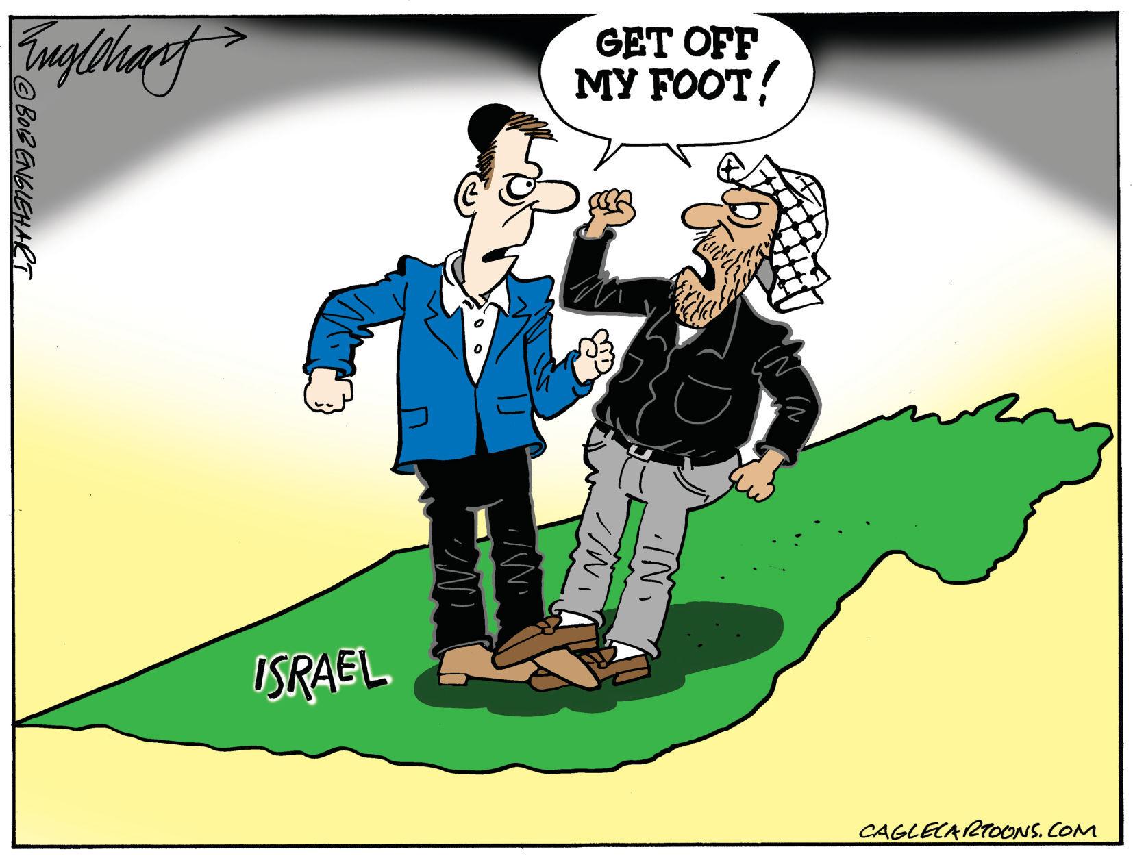 Israel and Palestine Political cartoons