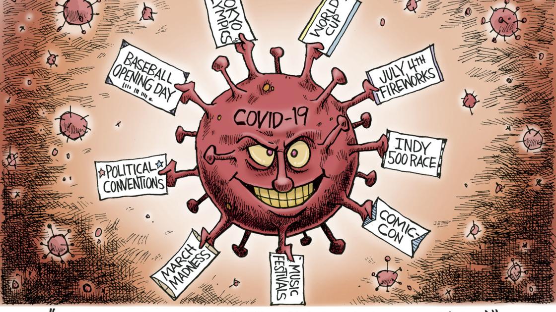 COVID-19 coming to an event near you | Political cartoons | gazettextra.com