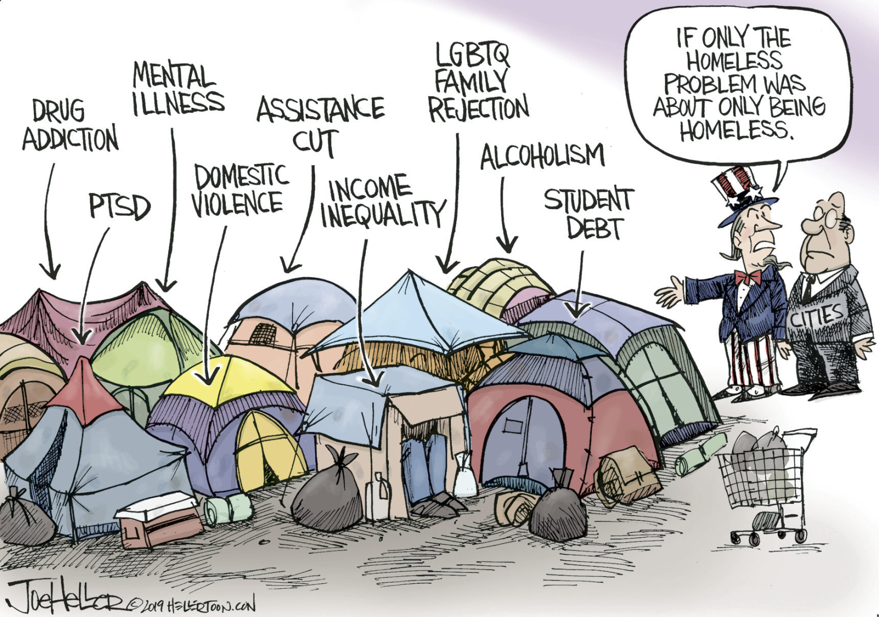 Causes Of Homelessness | Political Cartoons | Gazettextra.com