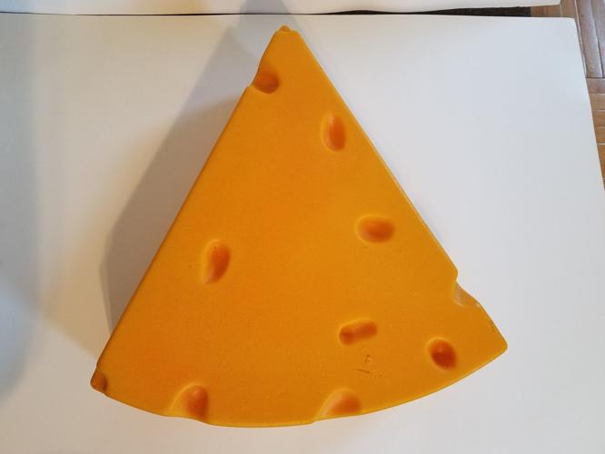 Green Bay Packers Yellow Foam Cheesehead Cheese Head Hat On A White Background, Chicago, Il February