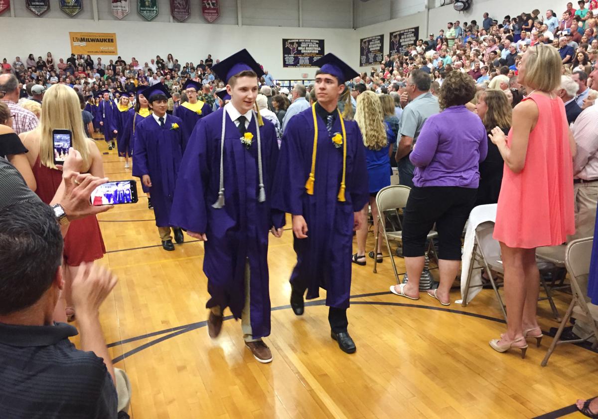 Hats, crutches and ‘panic mode’ Elkhorn seniors graduate