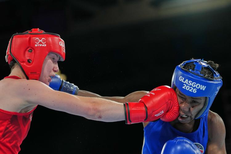 APTOPIX Britain Commonwealth Games Boxing