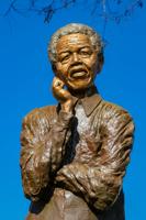 Johannesburg, South Africa, July 12, 2009, Nelson Mandela Statue In Soweto